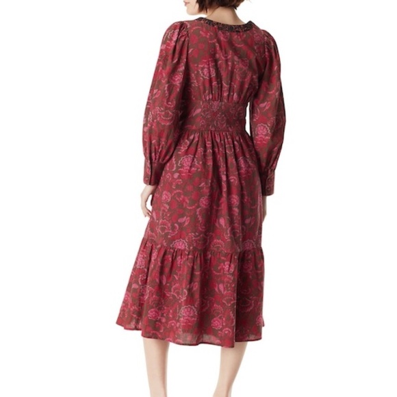 Sam Edelman Ramsey V-Neck Floral Maxi Dress Size Large - Picture 5 of 15